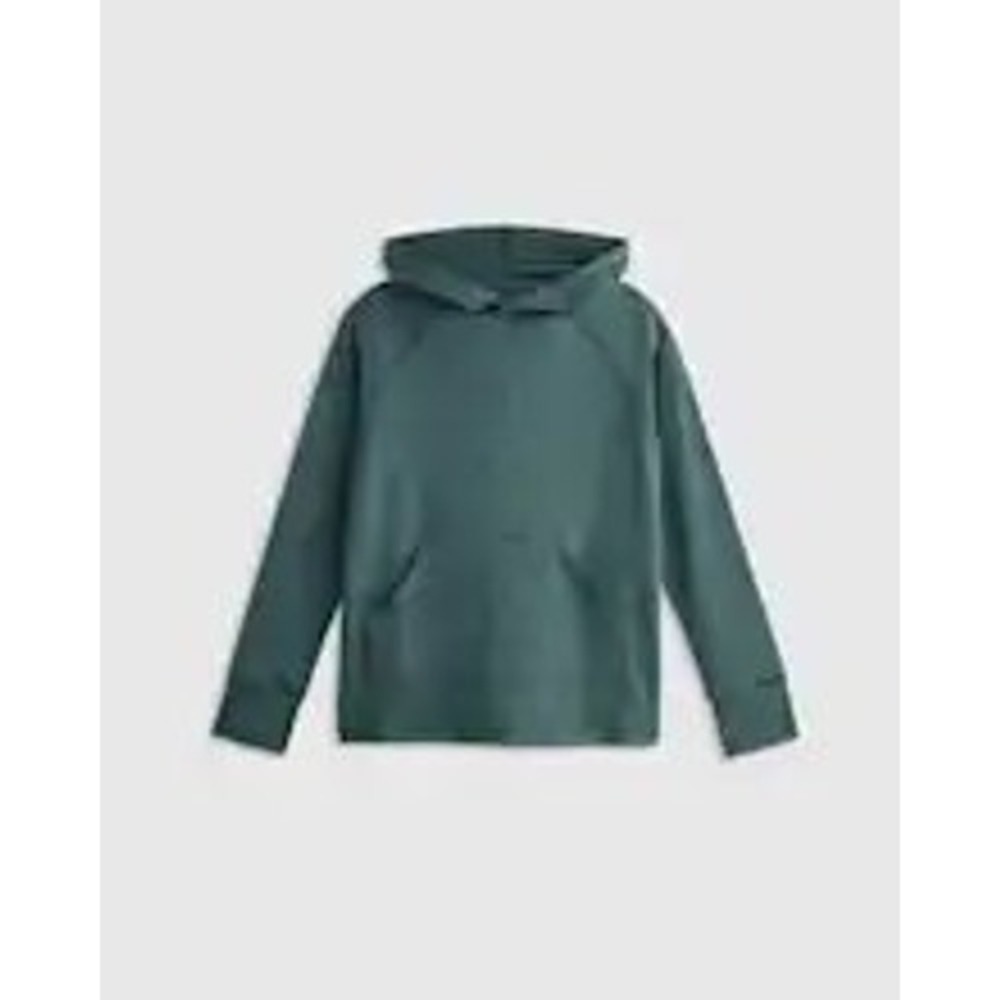 Quince Forest Green Pullover Hoodie M | Clean Girl Athleisure Minimal